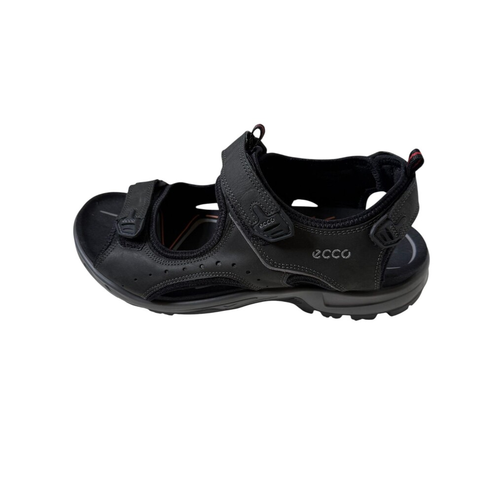 ECCO Offroad Black Nubuck Leather Sport Sandals Size 45 / Men's 11-11.5 - Picture 4 of 12